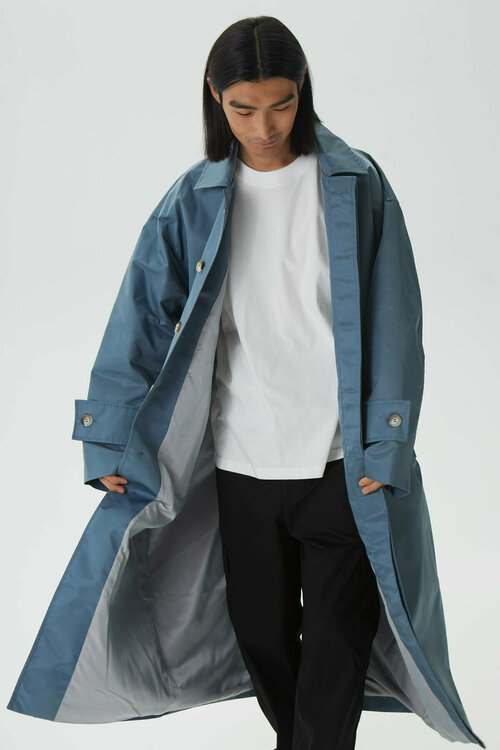 Пальто , размер OneSize, синий