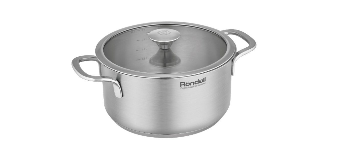 фото Кастрюля с крышкой Rondell Modern RDS-1746 18 см, 2,0 л