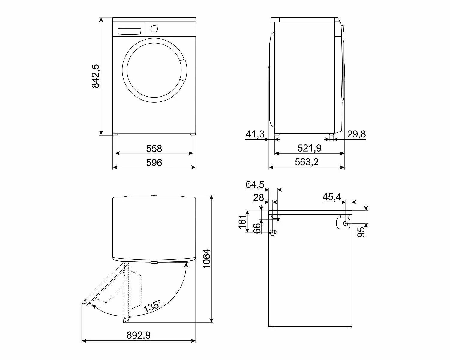 Стиральная машина Премиум Smeg WM3T84RU