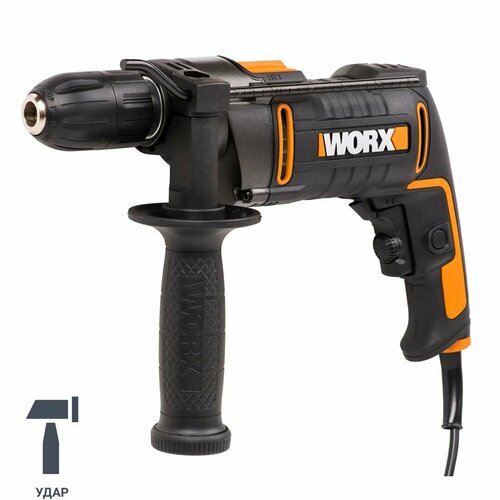 Дрель сетевая ударная Worx WT322.1, 810 Вт дрель ударная dwt sbm 810 810 вт