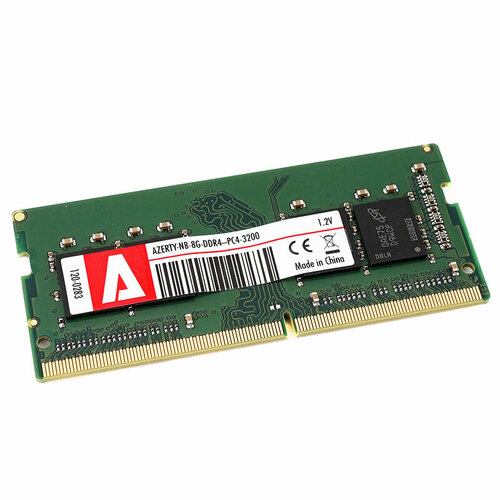 Оперативная память для ноутбука SODIMM 8 Gb Azerty DDR4 3200 МГц 284100₽