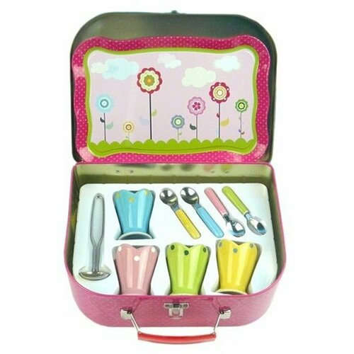 Набор детской посуды для мороженого, 10 предметов 1Toy Т58760