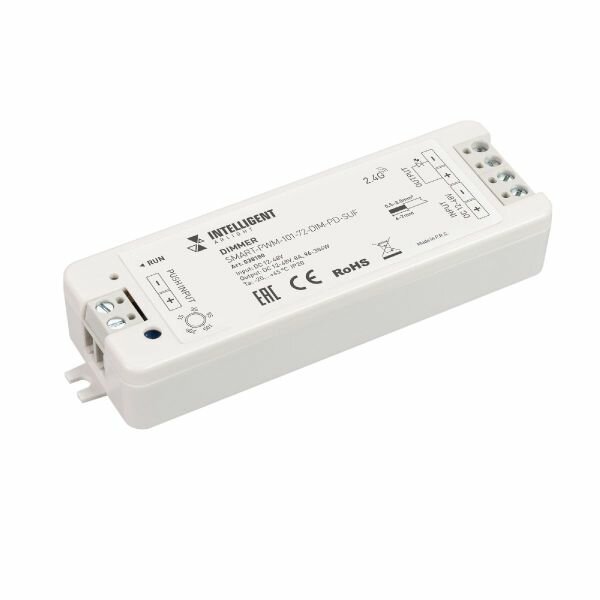 INTELLIGENT ARLIGHT Диммер SMART-PWM-101-72-DIM-PD-SUF (12-48V, 1x8A, SS, 2.4G) (IARL, IP20 Пластик, 5 лет) Артикул 038180 - фотография № 2