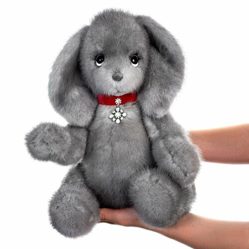 Игрушка Зайка Тедди Holich Toys из натурального меха норки Марго серый мягкие игрушки игрушки для детей детские игрушки игрушки для девочек игрушки для мальчиков 34590₽