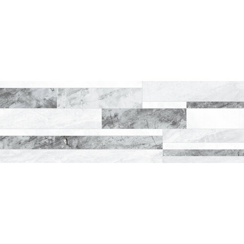 Керамическая плитка Laparet Royal микс серый 60086 для стен 20x60 (цена за 1.2 м2)