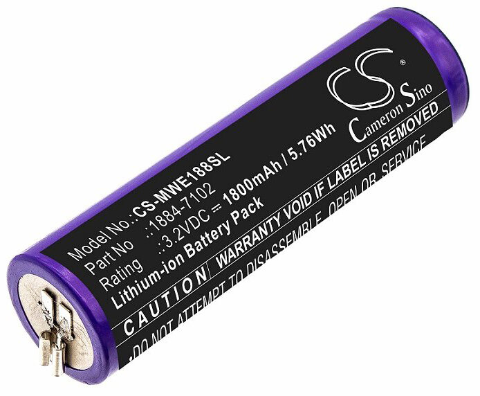 Аккумулятор CameronSino CS-MWE188SL для триммера Moser Ermila 1884, 1885 (1884-7102) 1800mAh