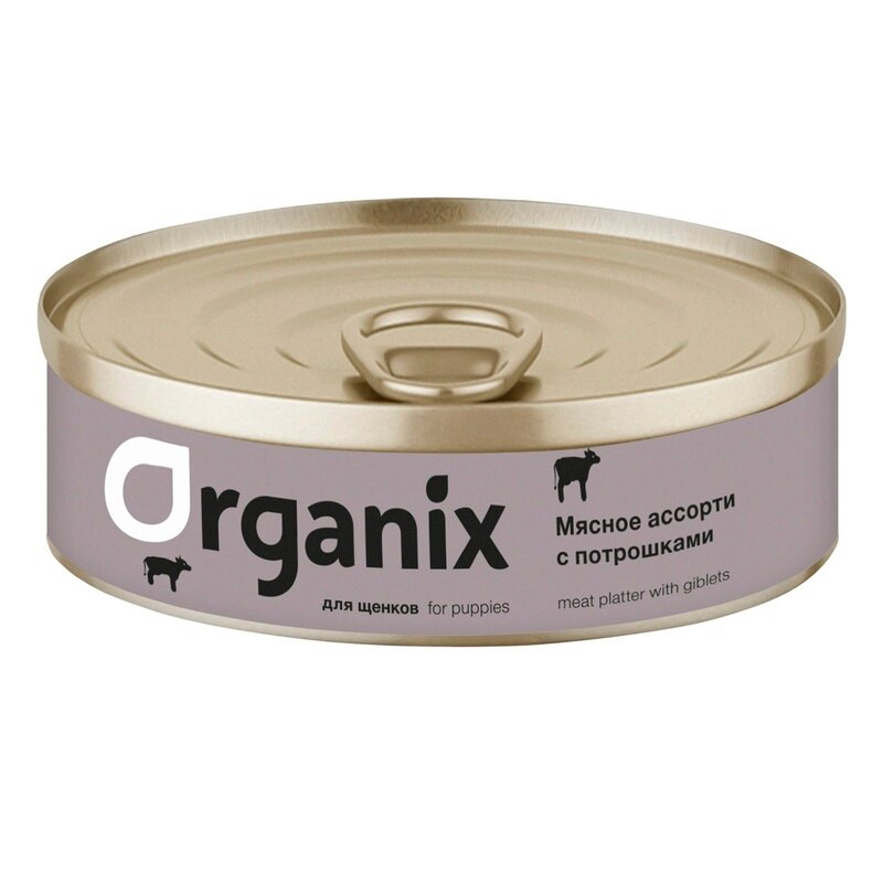 Organix Консервы для щенков Мясное ассорти с потрошками 0.1 кг
