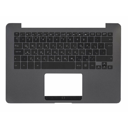 Клавиатура (топ-панель) для ноутбука Asus ZenBook UX360U черная с черным топкейсом и подсветкой клавиатура топ панель для ноутбука asus n550 g550jk g750 n750 черная с черным топкейсом и подсветкой
