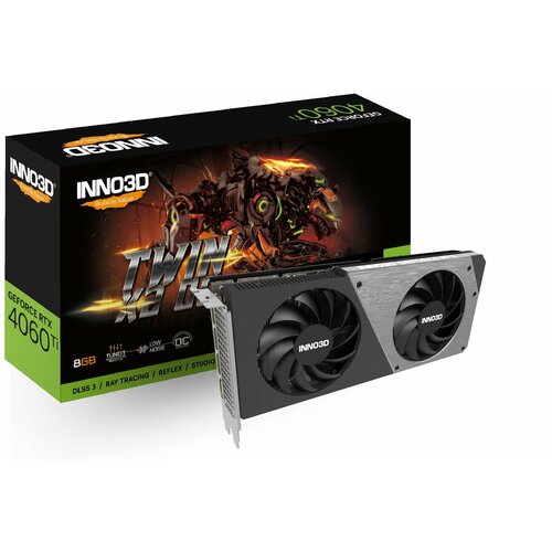 Видеокарта Inno3D RTX4060Ti 8GB TWIN X2 OC N406T2-08D6X-171153N 8848800₽