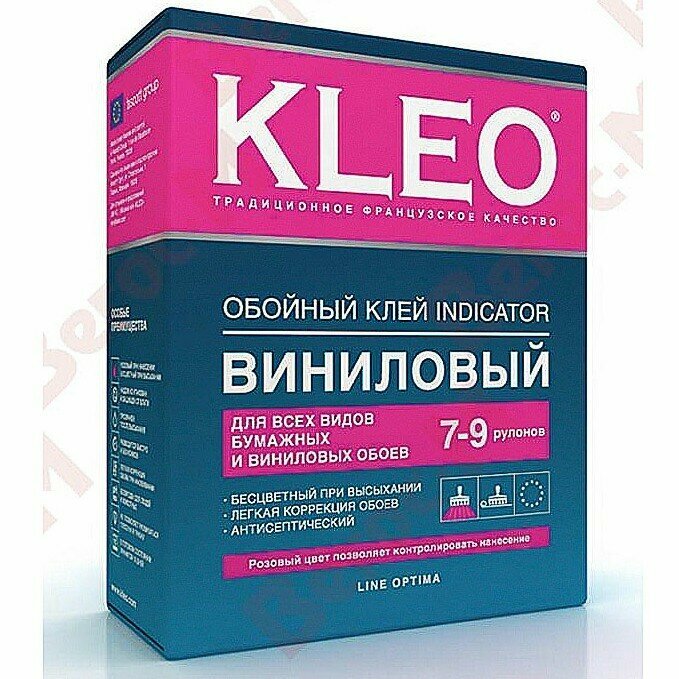 Клей с индикатором Kleo для виниловых обоев 7-9 рул