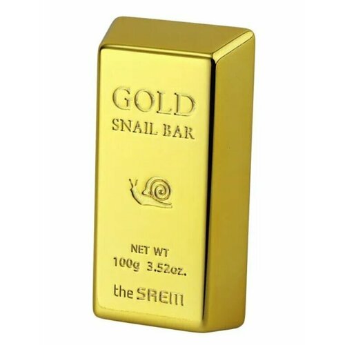 Тhе Sаеm, snail Мыло туалетное кусковое gold snail bar(100g) фиксирующее мыло воск для укладки бровей с экстрактом муцина улитки kiss beauty 10 гр