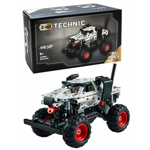 трек monster jam dalmatian show 6061693 Конструктор Техник Monster Mutt Dalmatian 2в1 244 детали