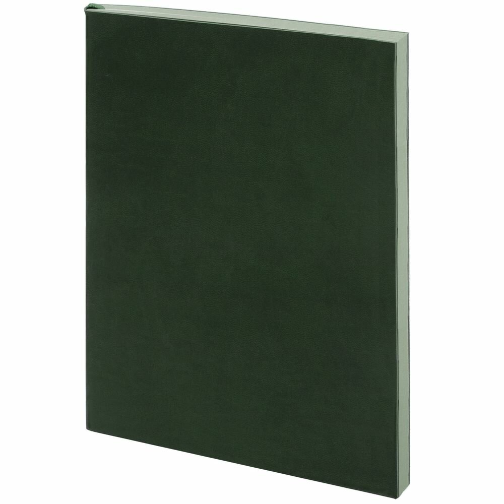 Ежедневник Flat, недатированный, зеленый, 14,6x20,5x1 см, покрытие софт-тач