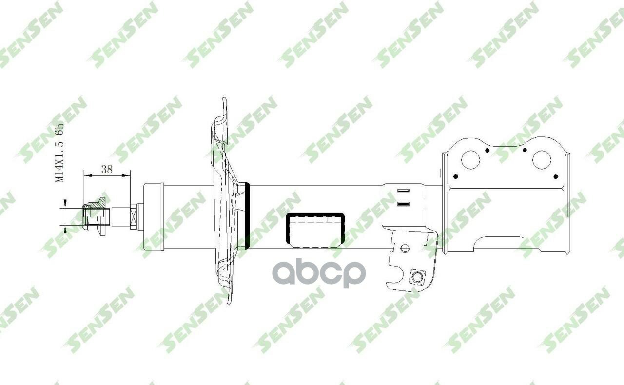 Амортизатор Toyota Corolla/Corolla Altis Nze12 Zze12 For Asean 2001/07- F / L Sensen арт. 42140255