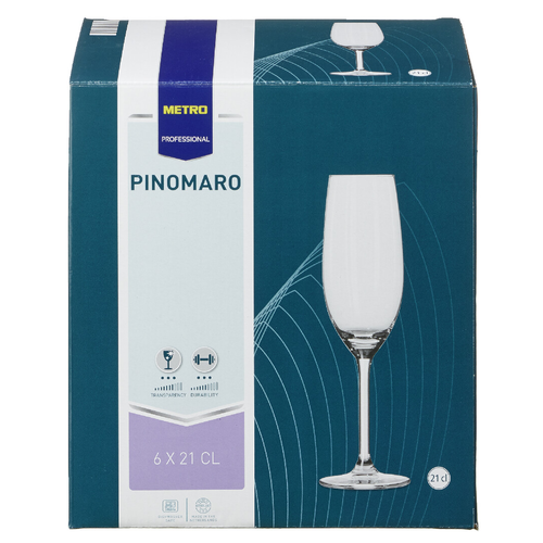 METRO PROFESSIONAL Набор бокалов для шампанского Pinomaro, 210мл х 6шт