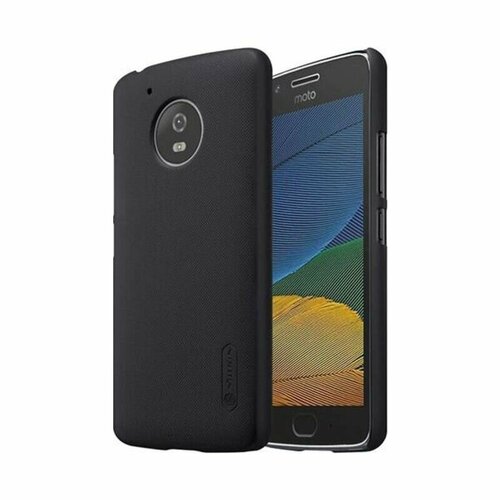 Пластиковый чехол для Motorola Moto G5 черный (Nillkin) чехол флип mypads для motorola moto g5 вертикальный откидной коричневый