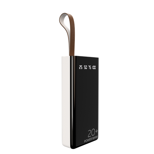 Внешний аккумулятор More Choice White (PB60-20W) портативный внешний аккумулятор 20000 mah power bank 2 usb type c microusb индикатор заряда