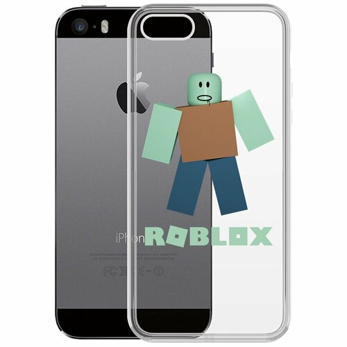 Чехол-накладка Krutoff Clear Case Roblox-Зомби для iPhone 5/5s
