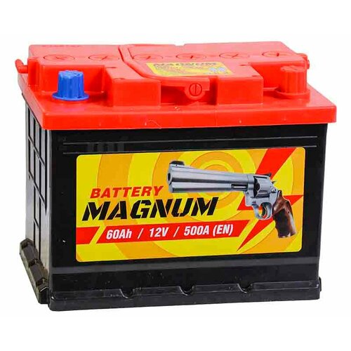 Аккумулятор автомобильный Magnum 60 Ач 500 A обр пол Евро авто 242x175x190 6442₽