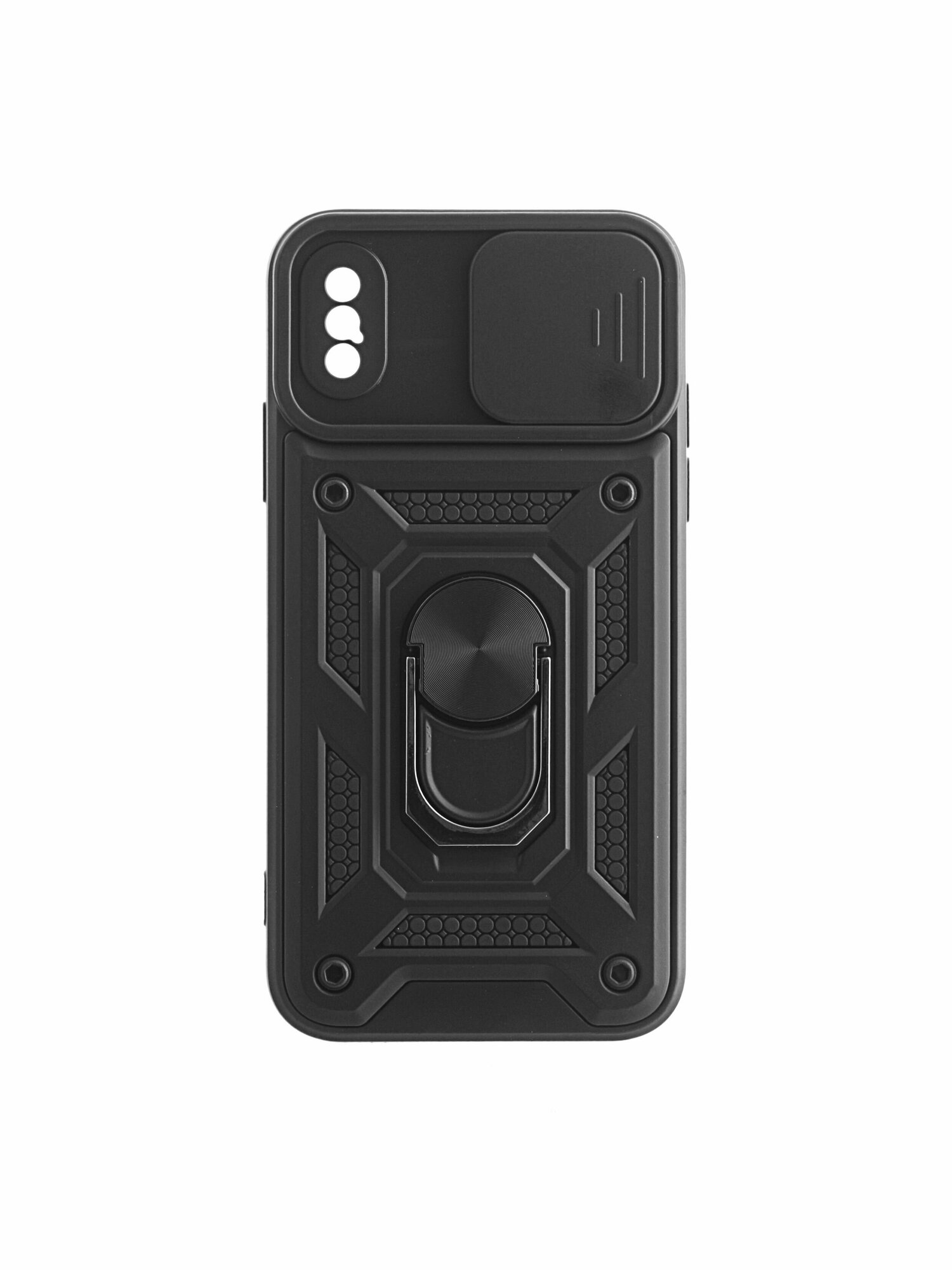 Чехол с кольцом Bumper Case для iPhone X / XS черный