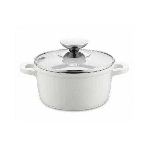 Кастрюля со стеклянной крышкой Berndes VARIO CLICK INDUCTION WHITE (Ø 16 см) (032141) белый