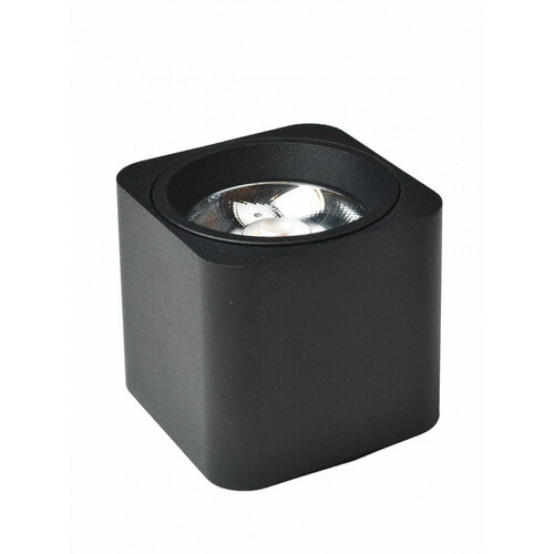 VEGA L1515BL Светильник встраиваемый светодиодный LED 7W 3000K 60гр, цвет черный, L 60mm C 60mm H 55mm