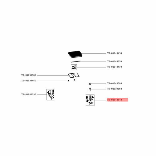 Правая ножка для гриля Tefal GC750 (TS-01043540)