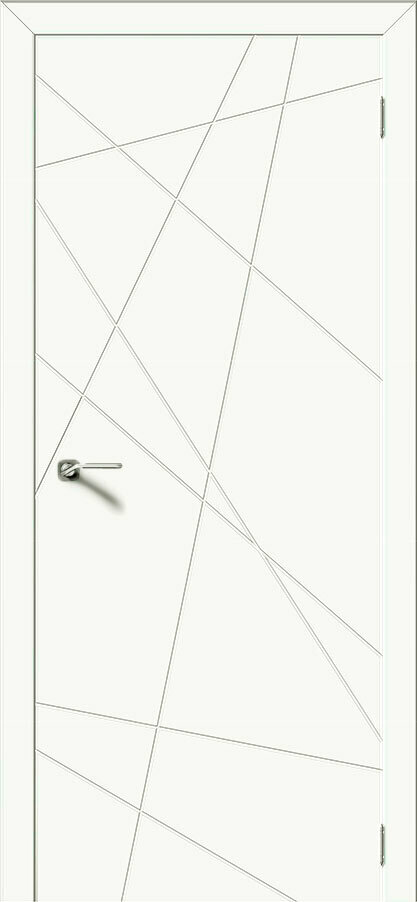 фото Дверь Верда Вектор эмаль Лайтбеж 2000*700 + коробка и наличники