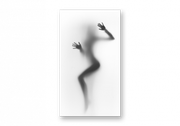 Картина на стекле | Diva Kartina | Арт Постеры. Девушка воображение | 40X70 см | Интерьерный постер