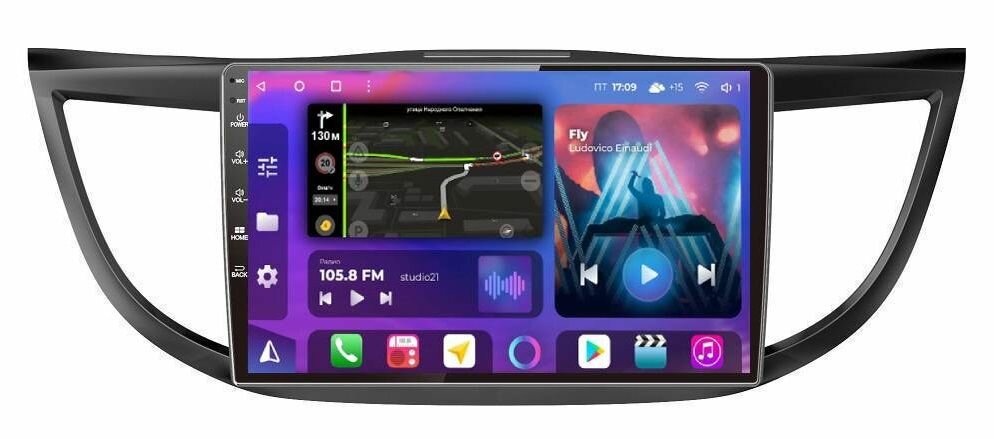 Магнитола FarCar для Honda CR-V 2012-2018 IV, IV рестайлинг на Android 12