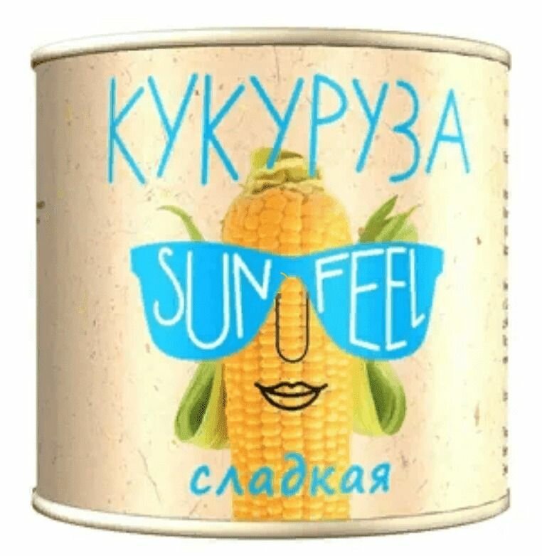 Кукуруза сладкая 12 шт по 425 мл, Sunfeel