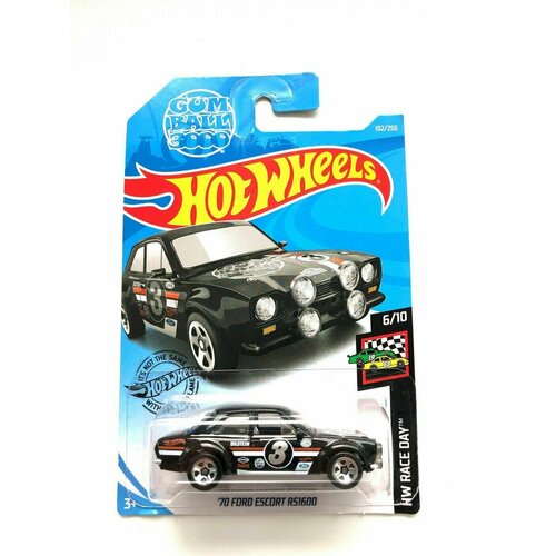 Hot Wheels 70 FORD ESCORT RS1600 Форд 102/250 HW Race Day 3/10 Mattel FYD79 2019 hot wheels custom 56 ford truck форд кастом 227 250 rod squad 8 10 mattel fyc17 2019