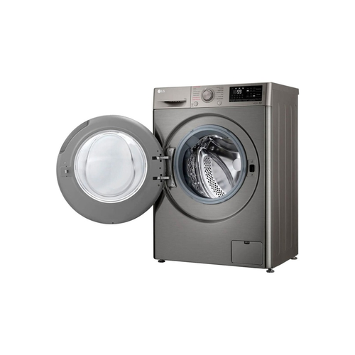 Стиральная машина LG Electronics Узкая стиральная машина с функцией пара 85x60x45 7 кг 1200 обмин дисплей LED корпус серебристыйлюк черный 5945200₽