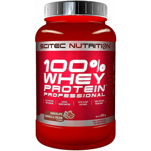 фото Протеин сывороточный scitec nutrition whey protein professional (920 г) шоколад-печенье крем