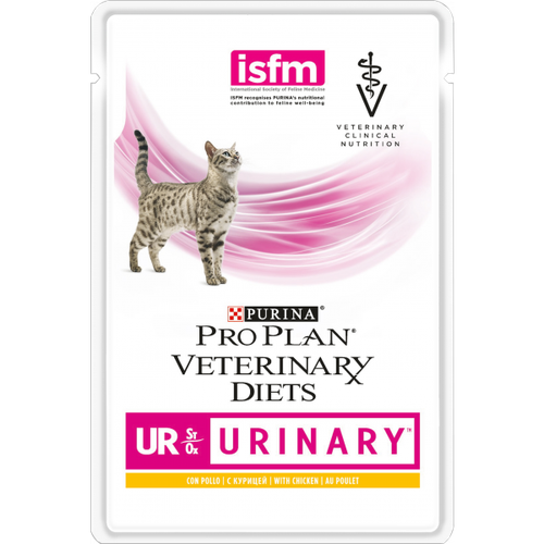 Purina Pro Plan Veterinary Diets UR Urinary Пауч для кошек для лечения МКБ с Курицей 85 гр x 6 шт.