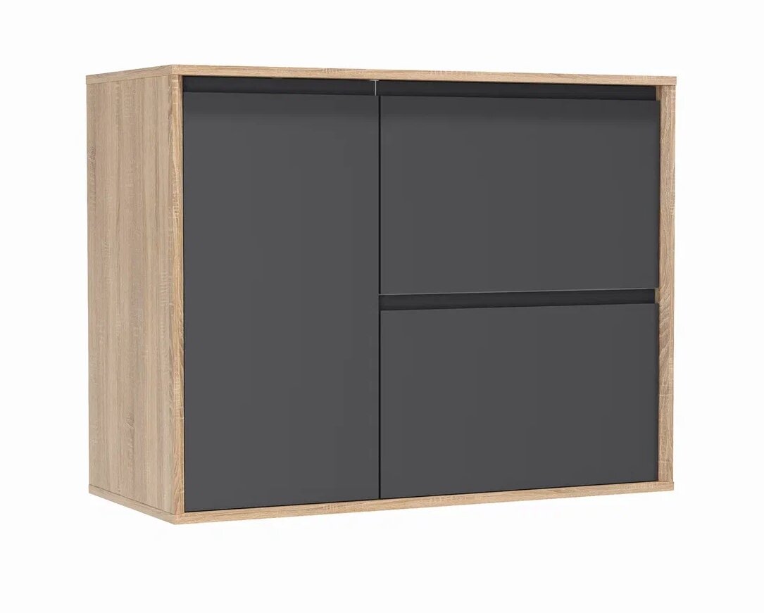 фото Стол кухонный Betel МИЛАН-1 Н. П ателье светлое, хром Н. П