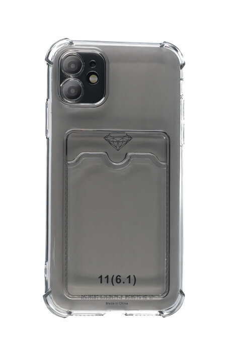 Чехол-накладка для iPhone 11 VEGLAS Air Pocket черно-прозрачный