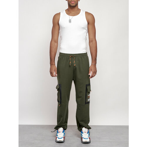 фото Брюки , размер 56, хаки нет бренда