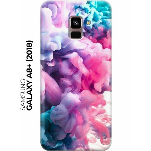 RE: PA Накладка Transparent для Samsung Galaxy A8+ (2018) с принтом Розово-голубой дым re pa накладка transparent для samsung galaxy s21 ultra с принтом розово голубой дым