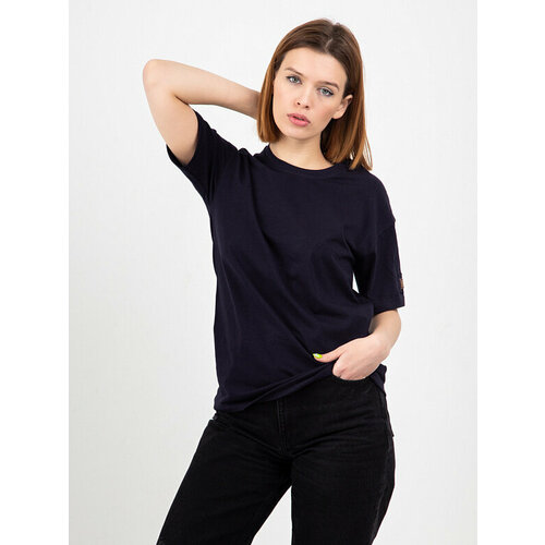 фото Футболка lilians, размер 100, синий, черный