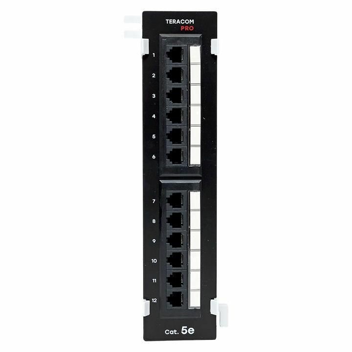 Патч-панель настенная кат.5E UTP неэкранир. 12 портов RJ45 Dual IDC TERACOM PRO EKF TRP-WPP-5EUTP-12