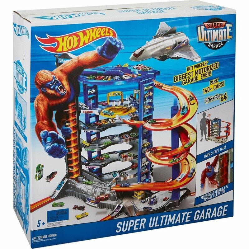 Трек Hot Wheels Super Ultimate Garage Play Set FML03 серый/красный/синий