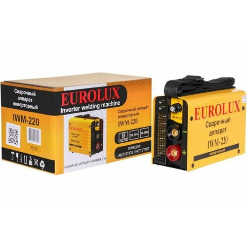 Сварочный аппарат инверторный Eurolux IWM-220 ММА 220 А ПВ - 70 695000₽