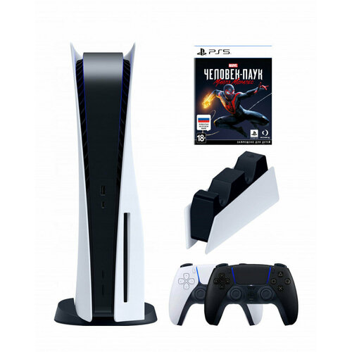 Игровая приставка Sony PlayStation 5 3-ревизия2-й геймпадчерныйзарядноеMarvels Человек-Паук Майлз Моралес 7999900₽