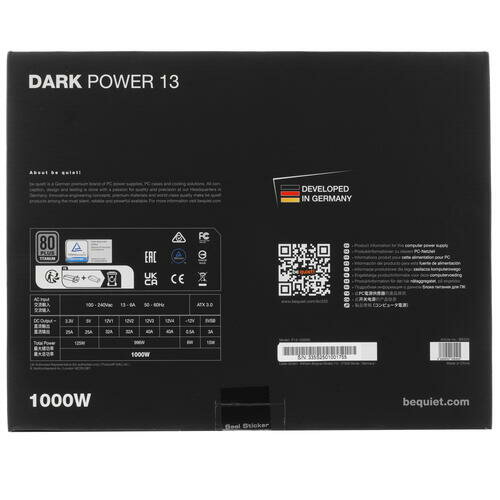 Блок питания be quiet! Dark Power 13 1000W BN335 - фото №18