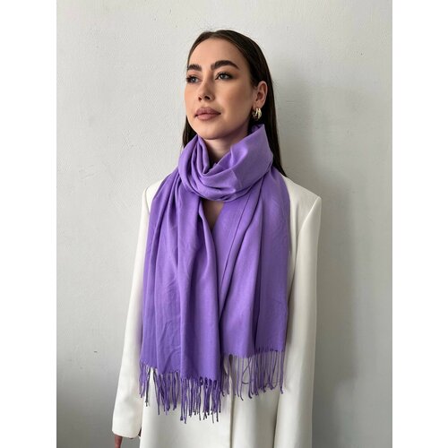 фото Шарф ,175х75 см, универсальный, фиолетовый own accessories