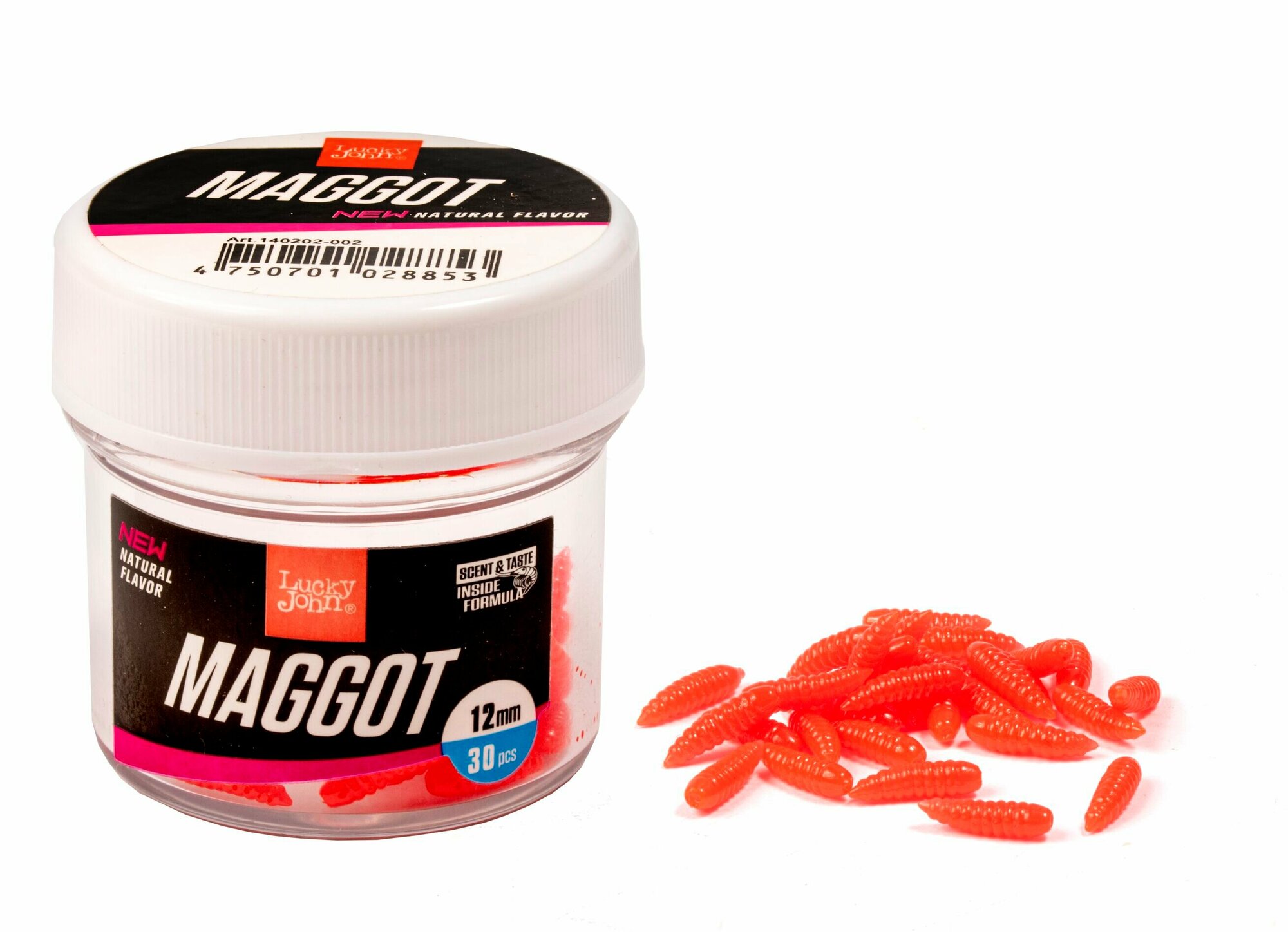 Искуственный опарыш LJ Pro Series MAGGOT RED опарыш 12мм 30шт.