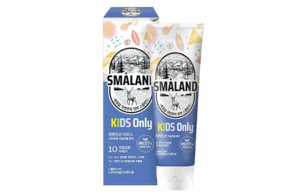 Aekyung Smaland Nordic Mild Fruity Kids Зубная паста детская Фруктовая 80 гр