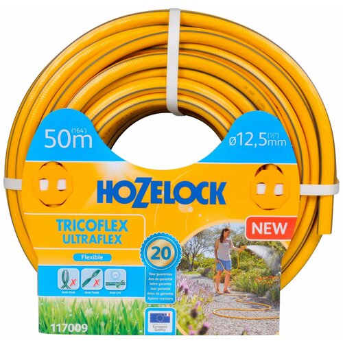 Шланг для полива HOZELOCK Tricoflex Ultraflex 1/2 дюйма 50 м шланг tricoflex ultraflex starter set 19мм 20м с комплектом фитингов hozelock 117035