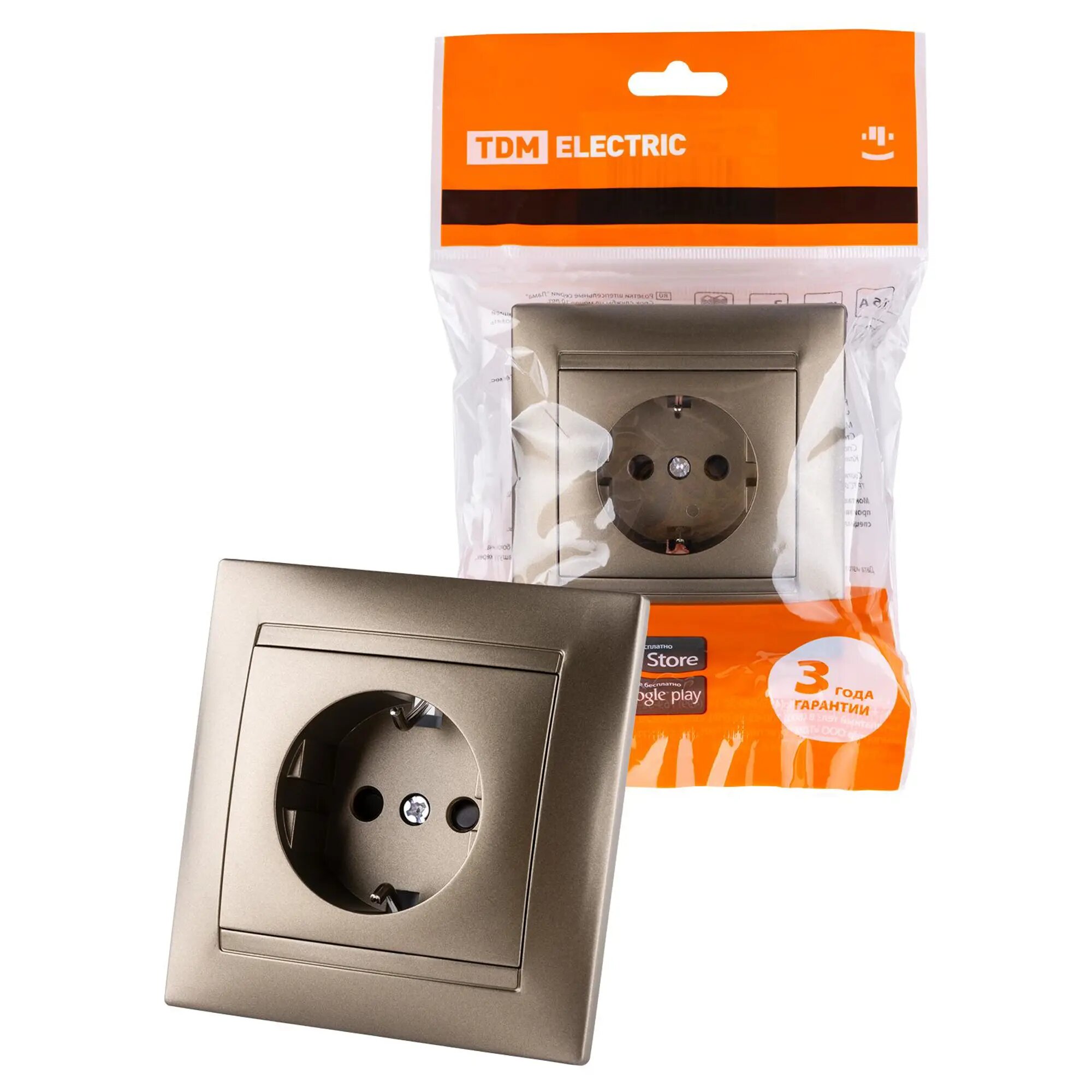 Розетка 2P+PE TDM Electric - фото №4